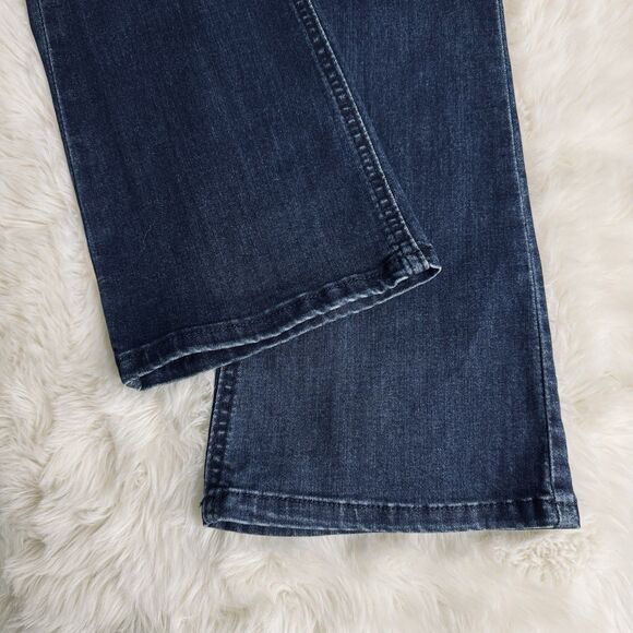 Democracy Ab Solution Bootcut Jeans 0 (27x33) Dark Wash Blue Stretch Denim Women - Picture 7 of 9